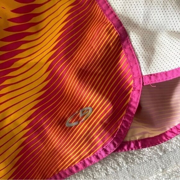 Champion Orange and Pink Track Athletic Lined Running Shorts women’s size Large - Picture 3 of 5